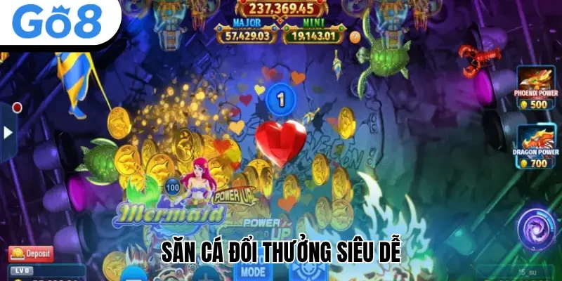 Săn cá đổi thưởng siêu dễ